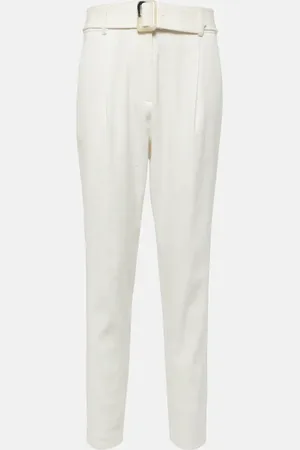 VERONICA BEARD High-Rise-Hose Sofia aus einem Leinengemisch