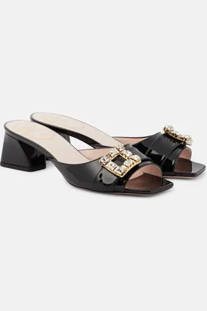 Roger Vivier Verzierte Pantoletten BikivVv aus Lackleder