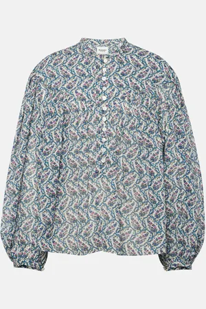 Marant Etoile Bedrucktes Top Salika aus Baumwolle