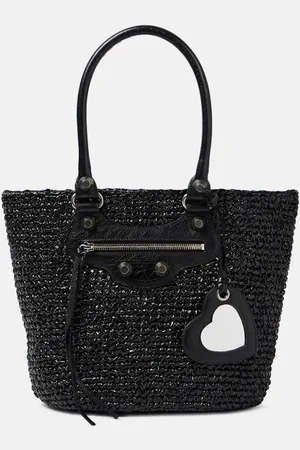 Balenciaga Schultertasche Le Cagole Medium mit Leder