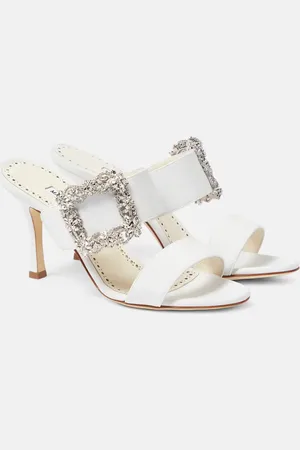 Manolo Blahnik Verzierte Sandalen Gable Jewel 10 mit Kristallen