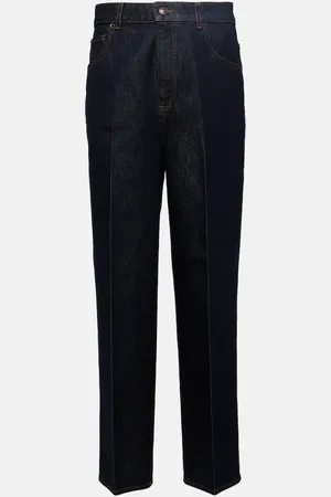 Loro Piana High-Rise Cropped Straight Jeans