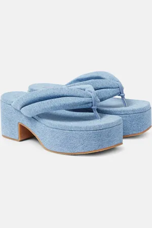 DRIES VAN NOTEN Plateausandalen aus Denim