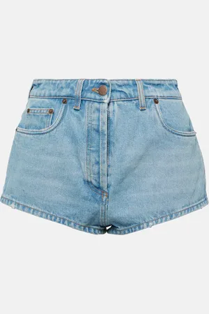 Prada High-Rise Jeansshorts