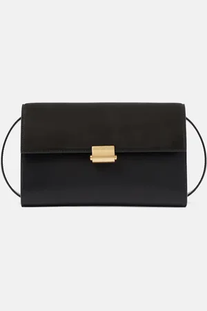 The Row Schultertasche Laurie aus Veloursleder und Leder