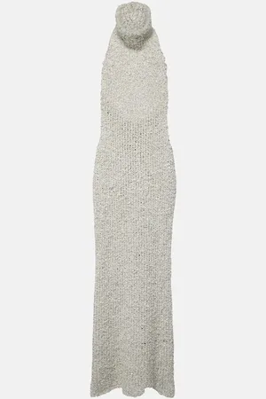 VALENTINO Maxikleid aus Seiden-Bouclé
