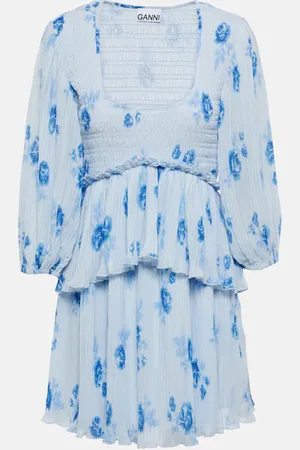 Ganni Minikleid aus Georgette