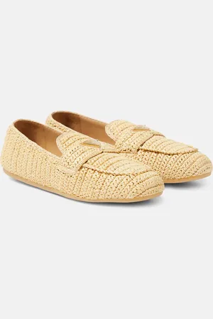 Prada Loafers aus Häkelstrick