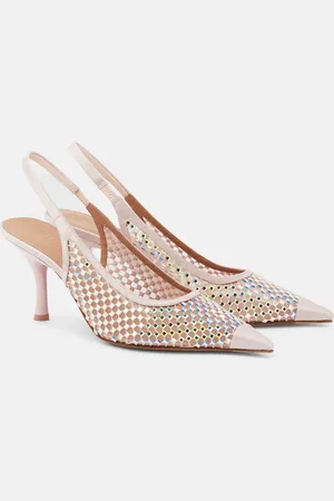 MALONE SOULIERS Verzierte Slingback-Pumps Vesper 70