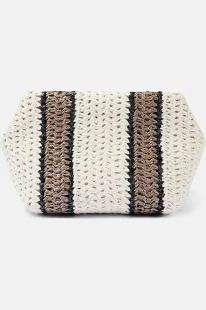 Brunello Cucinelli Clutch Small aus Häkelstrick