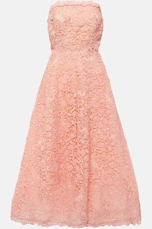 Carolina Herrera Midikleid aus Guipure-Spitze