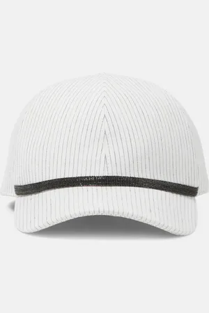 Brunello Cucinelli Baseballcap aus Leinen und Baumwolle