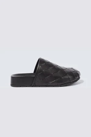 Bottega Veneta Slippers Intrecciato aus Leder