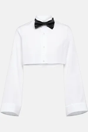 NOIR KEI NINOMIYA Cropped-Hemd aus Baumwolle