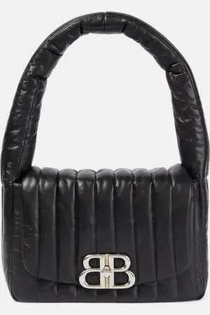 Balenciaga Schultertasche Monaco Small aus Leder