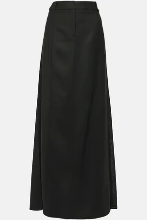 Victoria Beckham Maxirock aus einem Wollgemisch