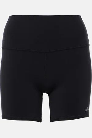 alo High-Rise-Bikershorts Airbrush