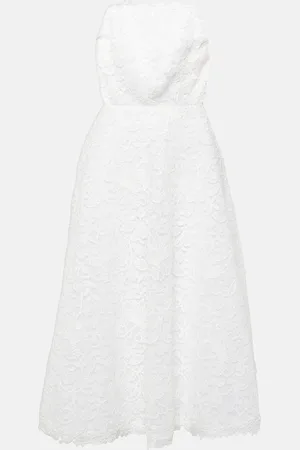 Carolina Herrera Midikleid aus Spitze