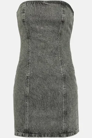 ROTATE Verziertes Jeanskleid