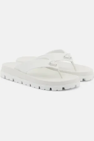 Prada Sandalen mit Leder