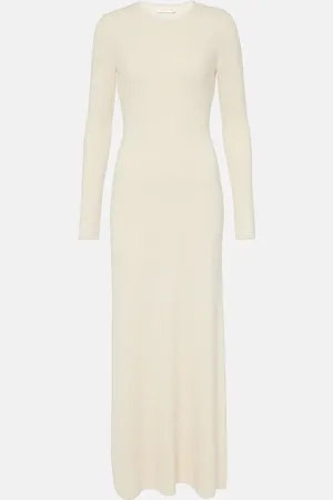 VALENTINO Maxikleid aus Seiden-Bouclé