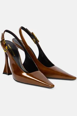 Saint Laurent Slingback-Pumps Dune aus Lackleder