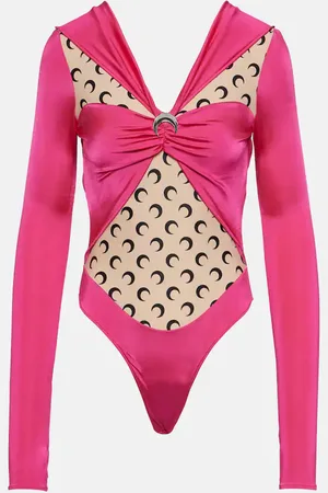 Marine Serre Body aus Jersey