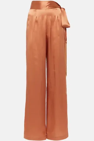 ‎Taller Marmo‎ Weite Hose Verdi aus Seidensatin
