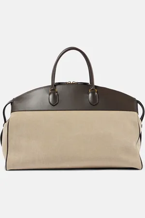 The Row Weekender George XL aus Denim mit Leder