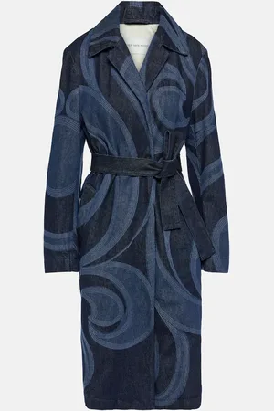 DRIES VAN NOTEN Bestickter Mantel aus Denim