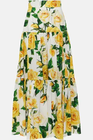 Dolce & Gabbana Bedruckter Maxirock aus Baumwolle