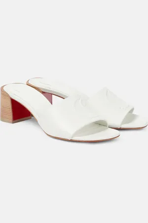 Christian Louboutin Pantoletten So CL 55 aus Leder