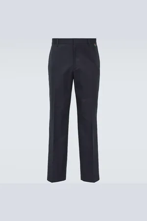 Gucci Gerade Hose aus Baumwoll-Twill