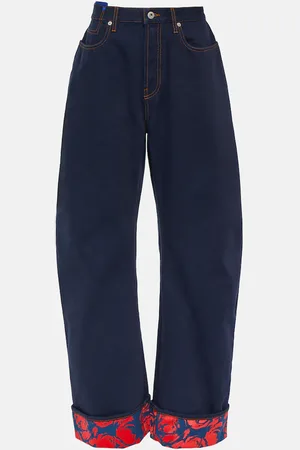 Burberry High-Rise Wide-Leg Jeans