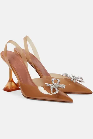 Amina Muaddi Verzierte Slingback-Pumps Rosie 95