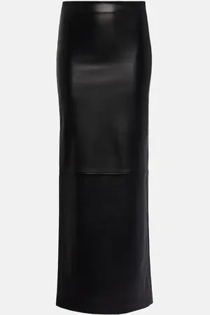 Monot Mônot Low-Rise-Maxirock aus Leder