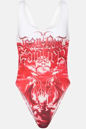 Jean Paul Gaultier Bedruckter Badeanzug