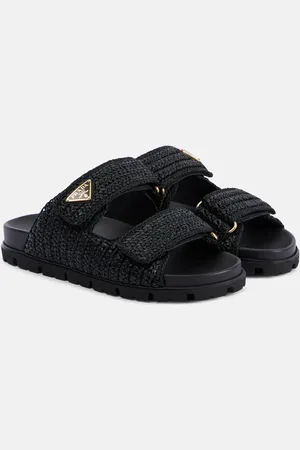 Prada Sandalen aus Häkelstrick