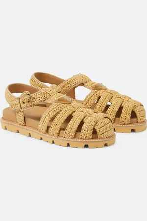 Prada Sandalen aus Häkelstrick