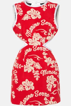 Marine Serre Minikleid aus Jacquard