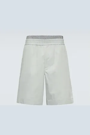 Bottega Veneta Bermuda-Shorts aus Baumwoll-Twill