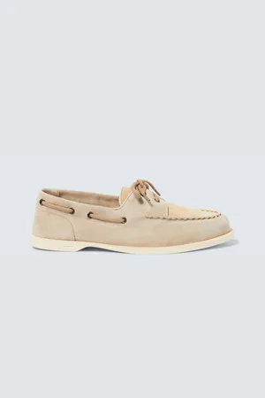 JOHN LOBB Segelschuhe Foil aus Veloursleder
