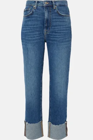 7 for all Mankind High-Rise Cropped Jeans Logan