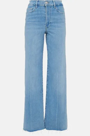 Frame High-Rise Wide-Leg Jeans Le Slim Palazzo