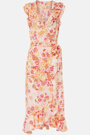 POUPETTE ST BARTH Bedrucktes Wickelkleid Aude