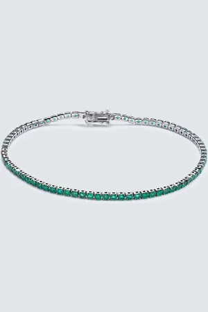 Shay Armband aus 18kt Schwarzgold mit Smaragden