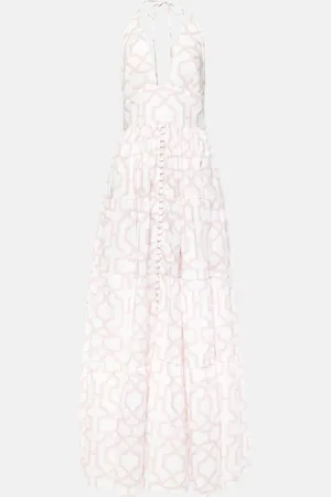 ALEXANDRA MIRO Bedrucktes Maxikleid Celeste aus Baumwolle