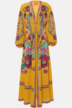 La DoubleJ Bedruckte Robe aus Seidensatin