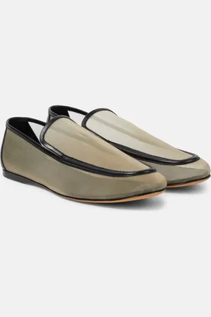 Khaite Loafers Alessia aus Mesh mit Leder