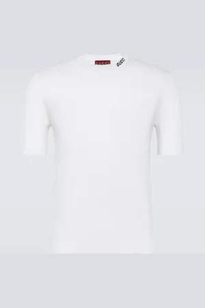 Gucci T-Shirt aus Seide und Baumwolle